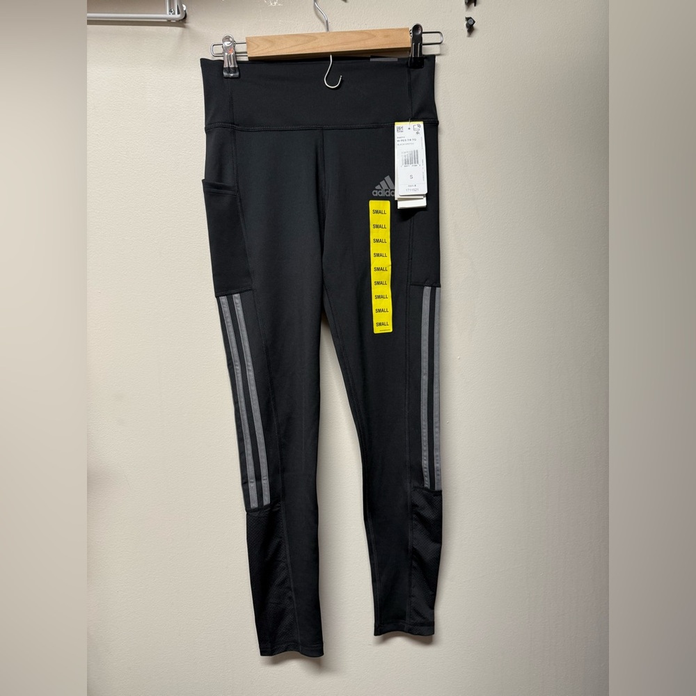 Adidas Kids Black and Gray Leggings